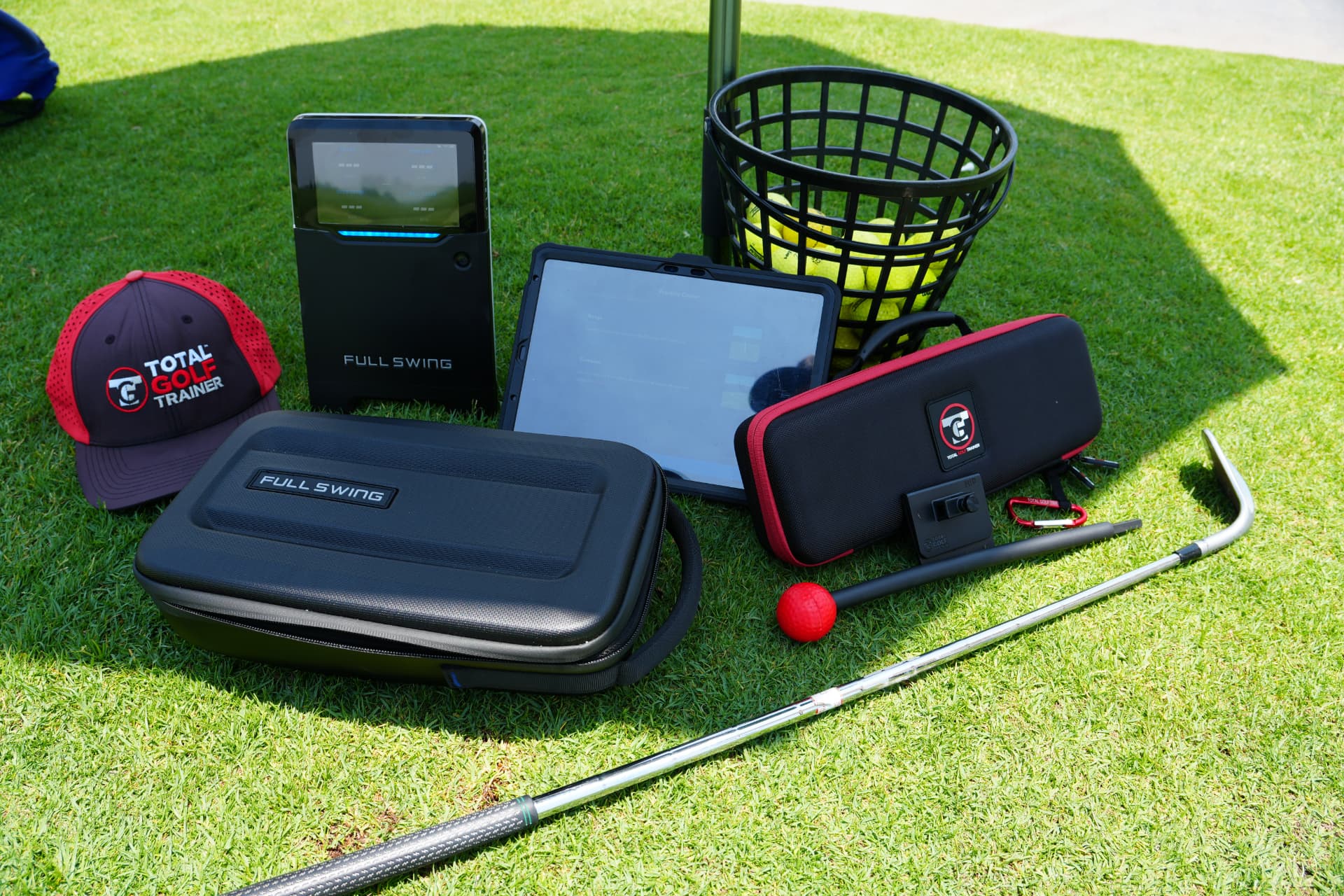 Golf training technology and TGT equipment on the range