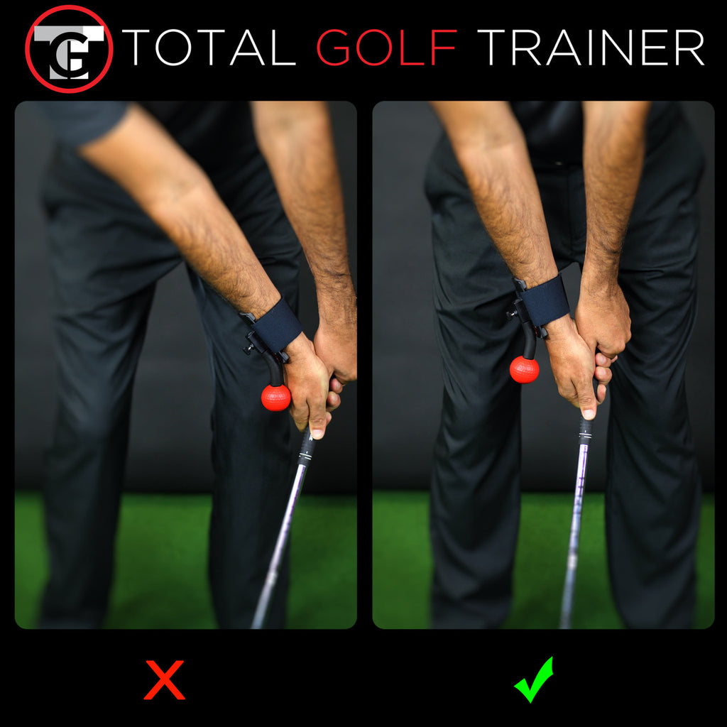 Total Golf Trainer Wrist/Arm | Golf Swing Trainer for Wrist Structure, Arm Connection & Clubface Control